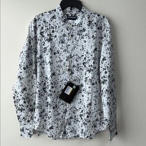 Billtornade Black and White Men's Shirt